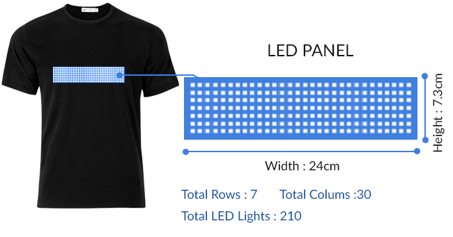 t shirt led lights